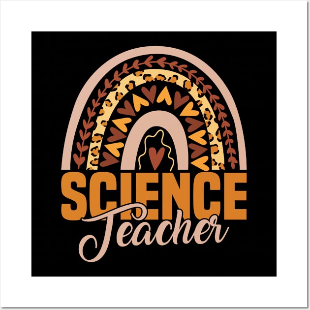 Science Teacher Rainbow Wall Art by White Martian